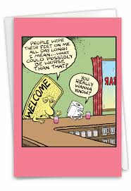 Welcome Mat: Funny Birthday Greeting Card