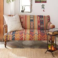 Cabin Creek Kilim Loveseat In 2020 Love Seat Western Furniture Home Decor