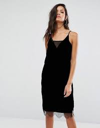 Discover Fashion Online Asos Lace Dress Cami Slip Dress Velvet Cami Dress