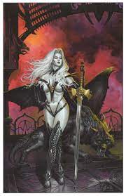 Lady Death Signed Art Print Coffin Comics Fantasy Art Dragon - Etsy