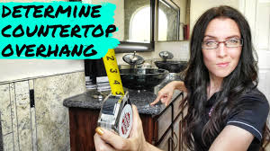how much countertop overhang: real