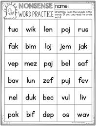 There are hundreds of great rhyming books, and this rhyming picture books library list is a good place to start. Nonsense Word Fluency Practice By Learning With Mrs Langley Tpt