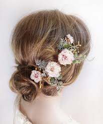Bridal Hair Piece Floral Wedding Hair Pins Flower Floral Etsy Floral Headpiece Wedding Floral Bridal Hair Accessories Floral Wedding Hair