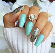 Nails turquoise pink gel nails. Coffin Turquoise Acrylic Nails Novocom Top