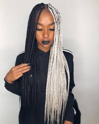Black Box Braids With Color Box Braids Done In 4hrs On Yunglecstasy Assistant Braide Box Braids Hairstyles Short Box Braids Hair Styles