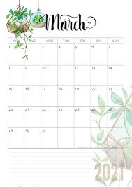 You can download any template which you like the most. Free Printable March 2021 Calendar Pdf Cute Freebies For You