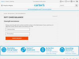Carter S Gift Card Balance Check Balance Enquiry Links Reviews Contact Social Terms And More Gcb Today