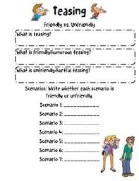 Teasing Friendly Vs Unfriendly School Counselor Tease Middle School Counselor