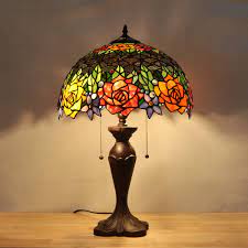 Dh holly desk lamp hn2393abr antique brs. Tiffany Style Table Lamp Double Lit Victorian Style Table Lampwith 15 7 Inch Classic Shade Antique Tiffany Lamp Base Stained Glass Tiffany Lamp For Bedroom Antique Dresser Buy Online In South Africa At Desertcart Co Za