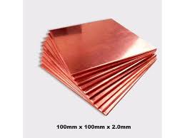 premium 100x100x2.0mm diy copper shim