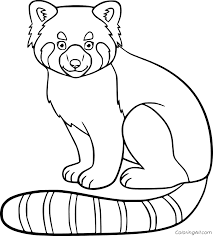 Here is a tutorial showing how i tackled drawing a. Simple Red Panda Coloring Page Coloringall