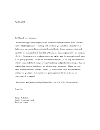 Craft a professional recommendation letter (or reference letter) in minutes using our free downloadable templates and samples. Qa Recommendation Letter
