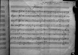 Letra himno nacional de méxico. Himno Nacional Mexicano Partitura Original De Letra Y Musica Mediateca Inah