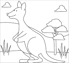 Eric carle kangaroo coloring page art. Kangaroo Coloring Page Free Coloringbay
