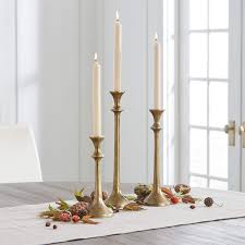 Maybe you would like to learn more about one of these? Emmett Antique Brass Taper Candle Holders Crate And Barrel Canada