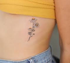 Hannah Kang On Instagram Chamomile Flowers For Valentina Based On Her Sketch Thanks Lady In 2020 Daisy Flower Tattoos Daisy Tattoo Tiny Tattoos