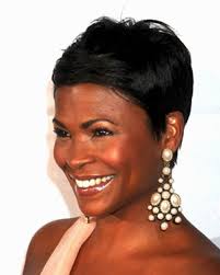 Cut your hair at an angle, shorter in the back and longer towards the front, with irregular layers shorter in the back and longer in the front, this picture makes a case for the stacked bob. Nia Long Hairstyles Short Do Design 304x380 Pixel Short Sassy Hair Nia Long Hair Nia Long