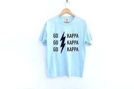 Kappa Kappa Gamma Go Kappa Bolting Out Sorority Shirt Etsy