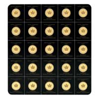 Golden or brass metal texture or background set. 25 Gram 25 X 1 G 2020 Maplegram25 Sheet Of Gold Coins Silver Gold Bull Estonia
