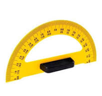 Jakar Blackboard Protractor - 180 degrees / 35cm Yellow Plastic with Black  Handle - Durable Classroom & Drawing Tool (7511)