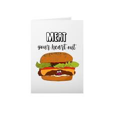 Funny Burger Card Burger Pun Card Cheeseburger Cards Nice Etsy In 2021 Fun Buns Food Puns Burger Puns
