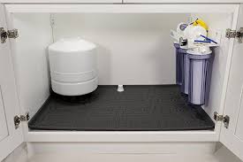 Xtreme Mats Under Sink Kitchen Cabinet Mat 27 5 8 X 21 7 8 Grey Kitchen Cabinets Home Depot Under Kitchen Sinks Fitted Cabinets