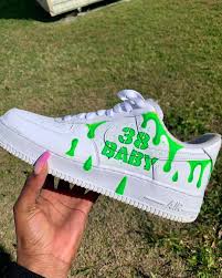 Dove Studioss On Instagram Nba Youngboy Slime Af1 S Dm For Personal Customs Let S Cook Up Sum Shop This In 2020 Custom Nike Shoes Nike Air Shoes Boy Shoes