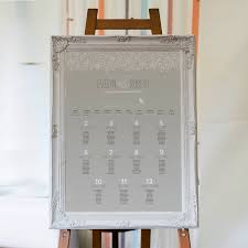 Twelve Days Of Christmas Wedding Table Seating Plan