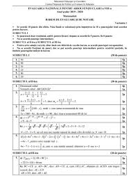 29 iunie 2021, până la ora 14.00: Evaluarea NaÈ›ionala 2021 Ce Subiecte Au Picat La MatematicÄƒ In 2020 Stirileprotv Ro