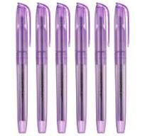 Purple Highlighter, 6 Pack High Lighters No Bleeds Highliters Pens Neon  Clear View Bright Quick Dry Pocket Marker Pen Sticks Chisel Tip Cute for  Books ...