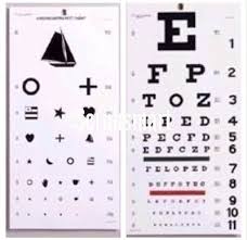 Occ Wsk Occluder Snellen Kindergarten Eye Exam Test Wall