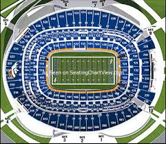 Broncos Stadium At Mile High Denver Co Seating Chart View