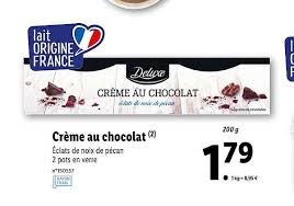 Offre Creme Au Chocolat Chez Lidl