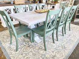 Herringbone White Wash 9 Piece Dining Table Set Kitchen Table Settings Dining Table Setting Dining