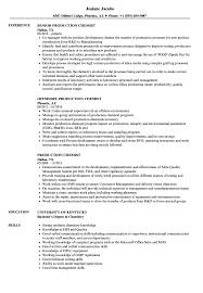 Download best resume formats in word and use professional quality fresher resume templates for free. Production Chemist Resume Samples Velvet Jobs