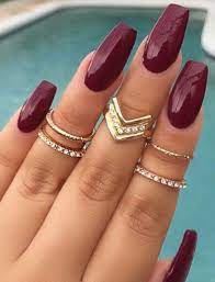 One of the most common is the dark blood red. Dark Red With Images Maroon Nails Nails Tumblr Burgundy Nails