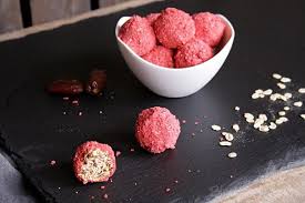 Energieballchen Joghurt Erdbeere Rezept Lebensmittel Essen Gefriergetrocknete Erdbeeren Snack Ideen