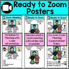 Ready To Zoom Posters For Distance Learning English Spanish Vietnamese Learning Poster Distance Learning Digital Learning Classroom