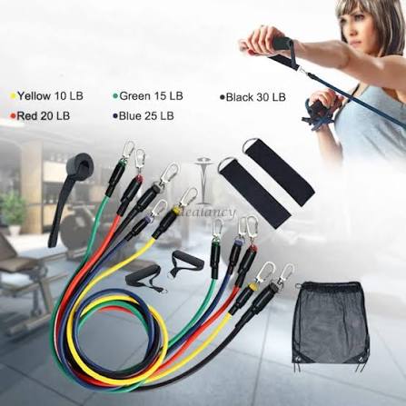 11Pcs Fitness Resistance Bands Set | Idealancy