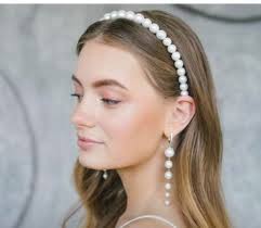 How To Wear The Headband Trend Page 5 Of 10 Viva Glam Magazine Pearl Headband Wedding Pearl Headpiece Pearl Headband