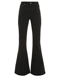 Calça Social Preta Boca De Sino Calca Feminina Boca De Sino Sarja Amapo Preto Shop2gether Ideias Fashion Calca Calca Boca De Sino