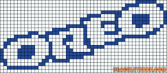 Alpha Friendship Bracelet Pattern 12918 Braceletbook Com Pixel Art Pixel Art Templates Minecraft Pixel Art