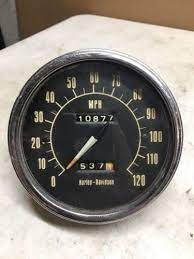Antique Vintage Harley Davidson Speedometer Shovelhead Early 70s Shovelhead Vintage Harley Davidson Harley Davidson