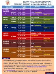 Berikut ini jadwal misa dan ibadat pekan suci 2021 di paroki katedral jakarta (semua juga disiarkan melalui live streaming ): Jadwal Siaran Langsung Misa Pekan Suci Di Kaj Sesawi Net