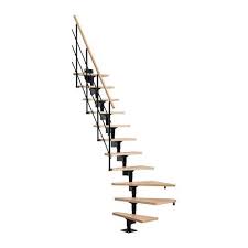 Dolle Lyon 9 Ft Black Modular Staircase Kit Lowes Com Modular Staircase Staircase Kits Staircase