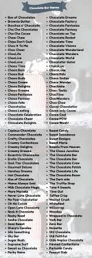 Everyone has their favorite little bar to go to. 400 Cool Chocolate Bar Names For Your Inspiration Namecampaign