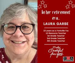 Better late than never! Congratulations to Laura Garbe