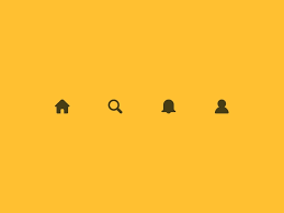 Nav Bar Icons Icon Internet Icon Yellow Aesthetic Pastel