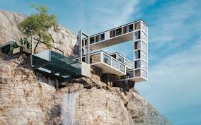 Amazing Architecture The Iranian Architect Interior Designer Milad Eshtiyaghi Has Recenty Designed Mountain House A F In 2020 Mountain House Building Cliff House
