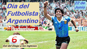 A partir de 2021, se celebra el día del futbolista argentino en homenaje a diego armando maradona y al gol del siglo que le anotó a inglaterra en 1986. El Dia Del Futbolista Cambia De Fecha Sera El 22 De Junio En Conmemoracion Al Gol Del Siglo De Maradona Espacioteca